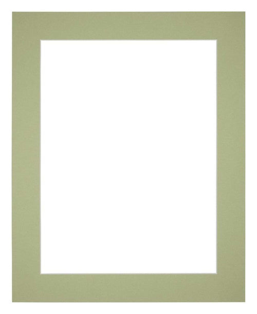 Passe Partout 40x45cm Karton Mintgroen Rand 5cm Recht Voorzijde | Yourdecoration.nl