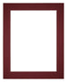 Passe Partout 40x50cm Karton Wijnrood Rand 5cm Recht Voorzijde | Yourdecoration.be
