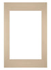 Passe Partout 40x60cm Karton Beige Rand Recht   Voorzijde | Yourdecoration.be