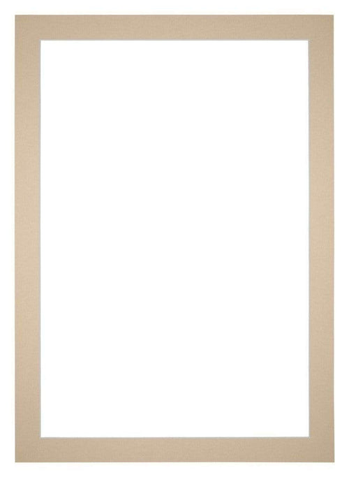 Passe Partout 30x42cm Karton Beige Rand 4cm Recht Voorzijde | Yourdecoration.be