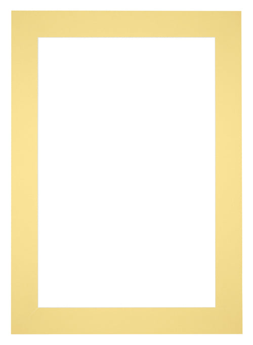 Passe Partout 35x50cm Karton Geel Rand 6cm Recht Voorzijde | Yourdecoration.be