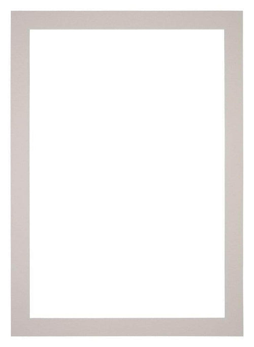 Passe Partout 70x100cm Karton Grijs Graniet Rand 4cm Recht Voorzijde | Yourdecoration.be