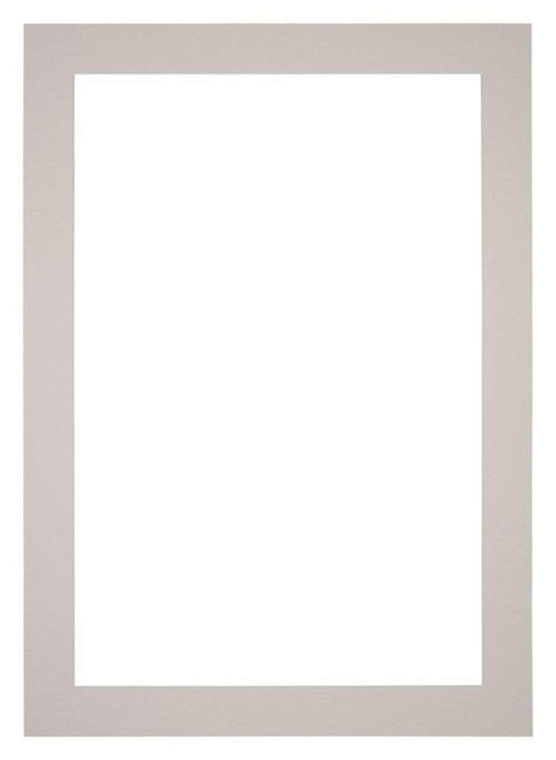 Passe Partout 30x42cm Karton Grijs Graniet Rand 5cm Recht Voorzijde | Yourdecoration.be