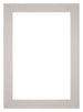Passe Partout 25x35cm Karton Grijs Graniet Rand 6cm Recht Voorzijde | Yourdecoration.be