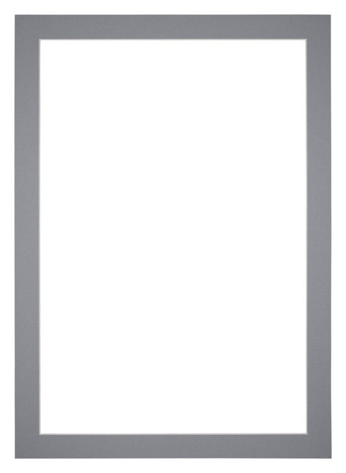 Passe Partout 60x84cm Karton Grijs Rand 4cm Recht Voorzijde | Yourdecoration.be