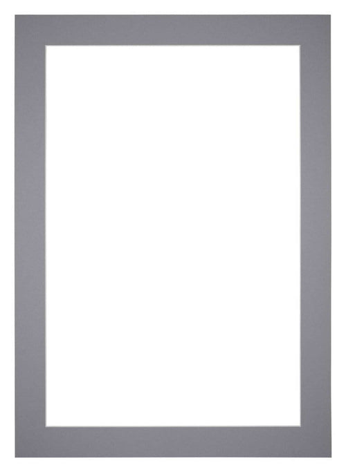 Passe Partout 50x70cm Karton Grijs Rand 5cm Recht Voorzijde | Yourdecoration.be