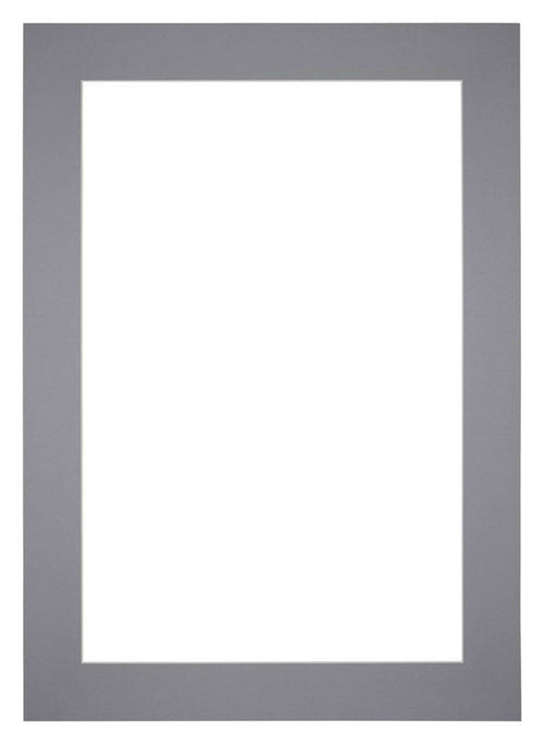Passe Partout 35x50cm Karton Grijs Rand 6cm Recht Voorzijde | Yourdecoration.be