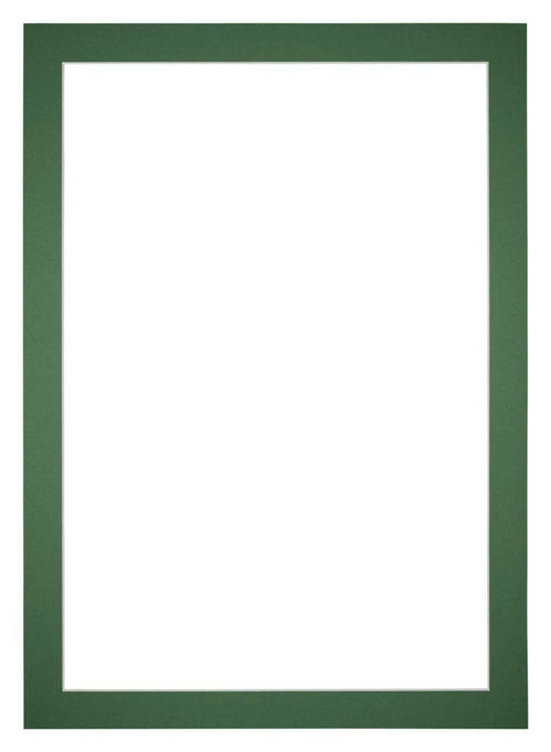 Passe Partout 70x100cm Karton Groen Bos Rand 4cm Recht Voorzijde | Yourdecoration.be