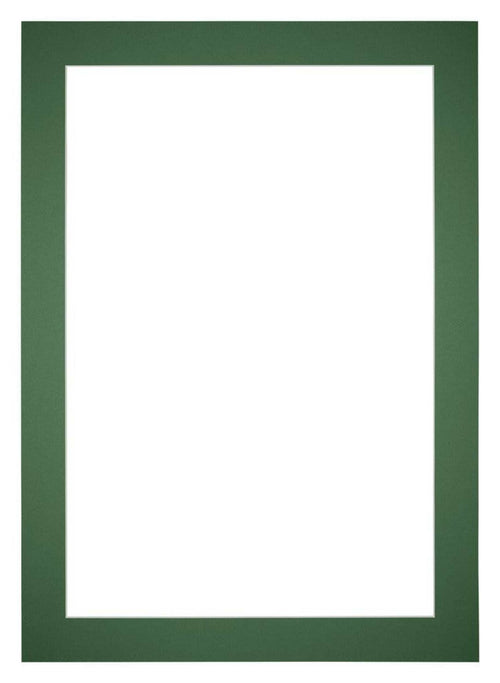 Passe Partout 30x42cm Karton Groen Bos Rand 5cm Recht Voorzijde | Yourdecoration.be