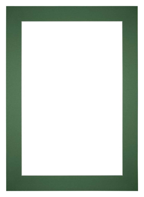 Passe Partout 25x35cm Karton Groen Bos Rand 6cm Recht Voorzijde | Yourdecoration.be