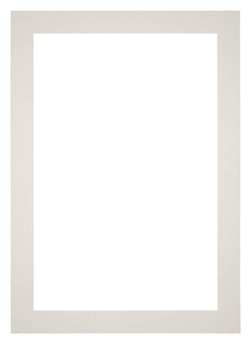 Passe Partout 50x70cm Karton Lichtgrijs Rand 5cm Recht   Voorzijde | Yourdecoration.be