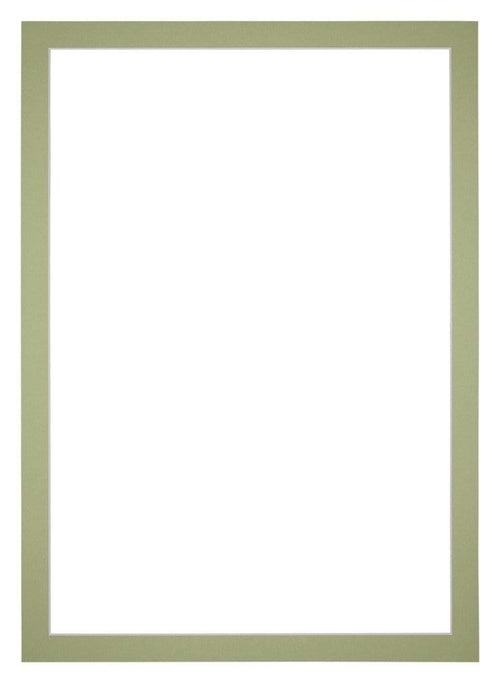 Passe Partout 70x100cm Karton Mintgroen Rand 3cm Recht Voorzijde | Yourdecoration.be