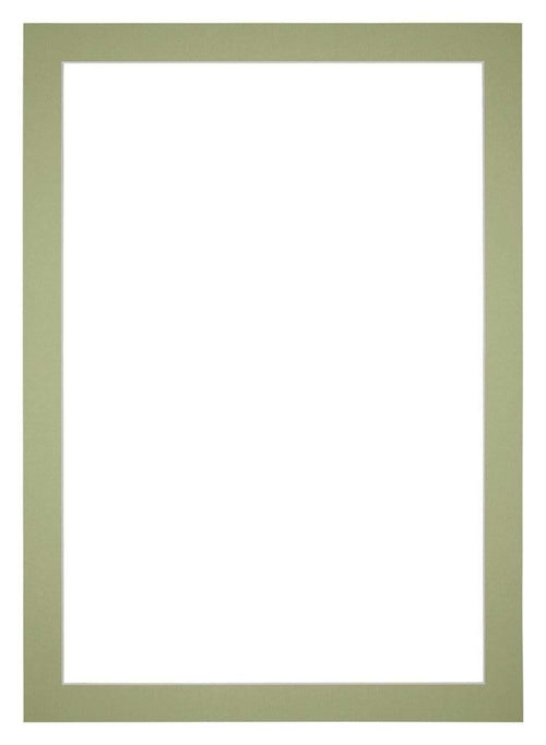 Passe Partout 60x84cm Karton Mintgroen Rand 4cm Recht Voorzijde | Yourdecoration.be