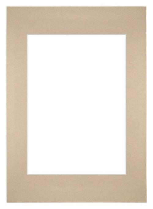 Passe Partout 59,4x84cm A1/A2 Karton Beige Rand Recht Voorzijde | Yourdecoration.be