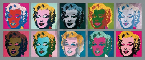 Andy Warhol Ten Marilyns 1967 Kunstdruk 134x56cm | Yourdecoration.be