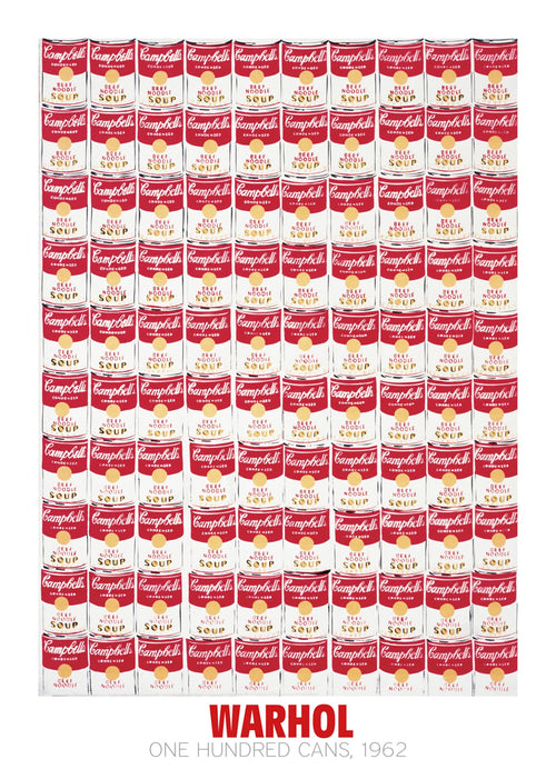 Andy Warhol One Hundred Cans 1962 Kunstdruk 65x90cm | Yourdecoration.be