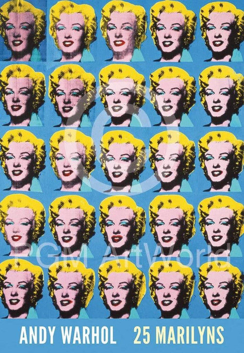 Andy Warhol 25 Colored Marilyns Kunstdruk 45x65cm | Yourdecoration.be