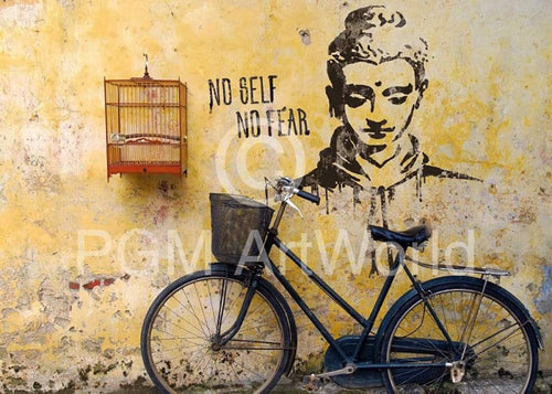 Edition Street No self no fear Kunstdruk 50x70cm | Yourdecoration.be