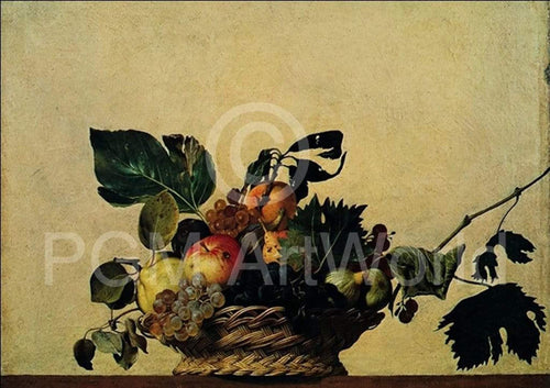 Caravaggio Cesto di frutta Kunstdruk 80x56cm | Yourdecoration.be