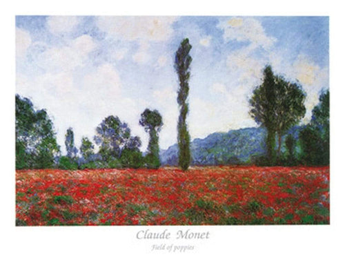 Claude Monet Field of Poppies Kunstdruk 80x60cm | Yourdecoration.be