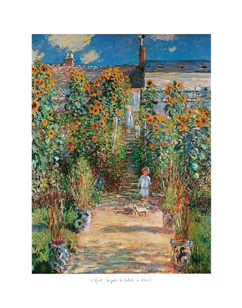 Claude Monet Le jardin de l'artiste Kunstdruk 50x70cm | Yourdecoration.be