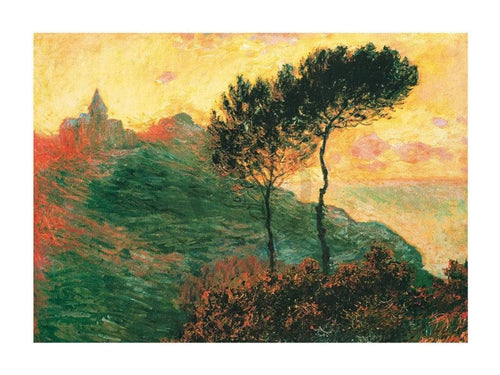 Claude Monet The Church at Varengeville Kunstdruk 80x60cm | Yourdecoration.be