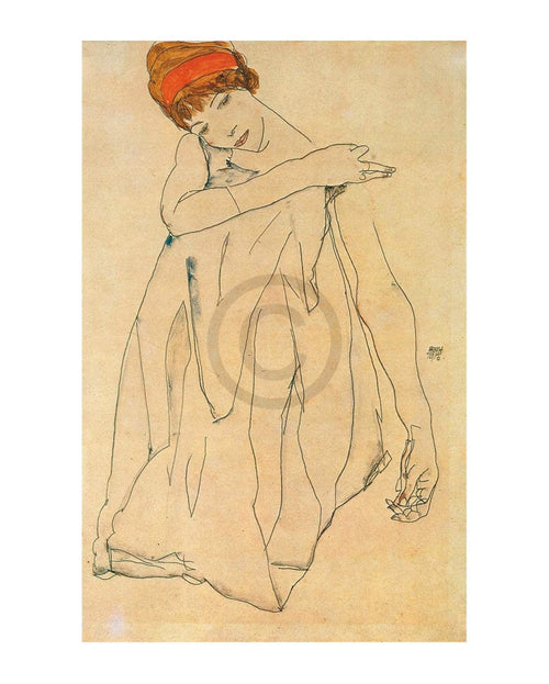 Egon Schiele   Die Tänzerin Kunstdruk 40x50cm | Yourdecoration.be