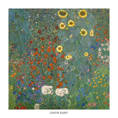 Gustav Klimt Il giardino di compagna Kunstdruk 70x70cm | Yourdecoration.be