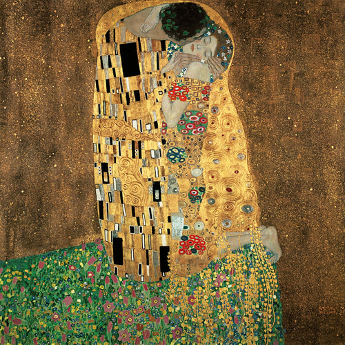 Gustav Klimt Der Kuß Kunstdruk 98x98cm | Yourdecoration.be