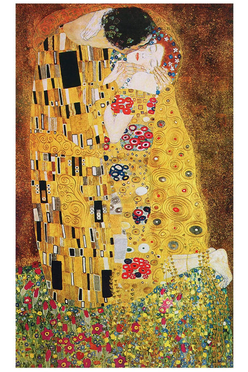 Gustav Klimt The Kiss Kunstdruk 70.7x117.7cm | Yourdecoration.be