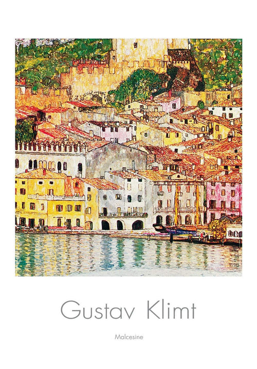 Gustav Klimt Malcesine Kunstdruk 70x100cm | Yourdecoration.be