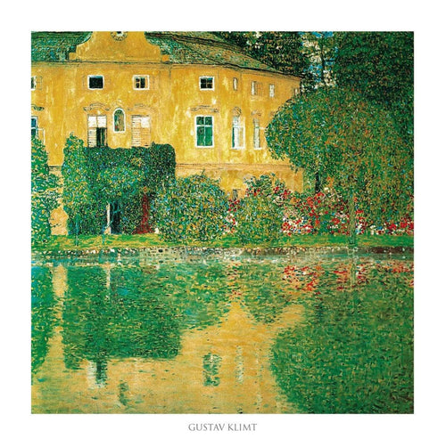 Gustav Klimt Schlosskammer on Attersee Kunstdruk 70x70cm | Yourdecoration.be