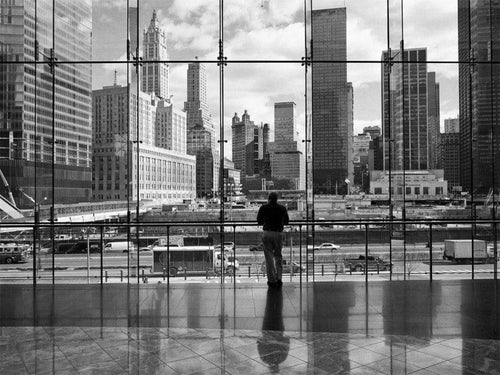 Henri Silberman Looking at Ground Zero Kunstdruk 80x60cm | Yourdecoration.be