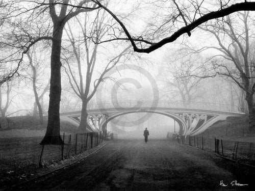 Henri Silberman Gothic Bridge, Central Park NYC Kunstdruk 80x60cm | Yourdecoration.be