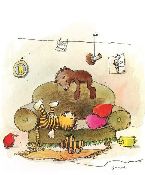 Janosch Mittagsruhe Kunstdruk 48x58cm | Yourdecoration.be