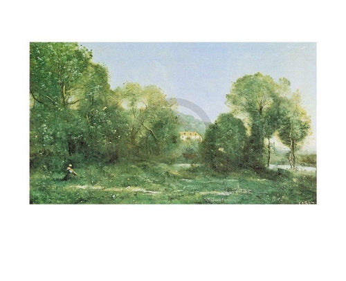 J.B.C. Corot Etang à ville d'Avray Kunstdruk 30x24cm | Yourdecoration.be