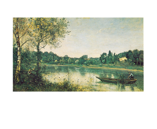 J.B.C. Corot L'étang de ville d'Avray Kunstdruk 30x24cm | Yourdecoration.be