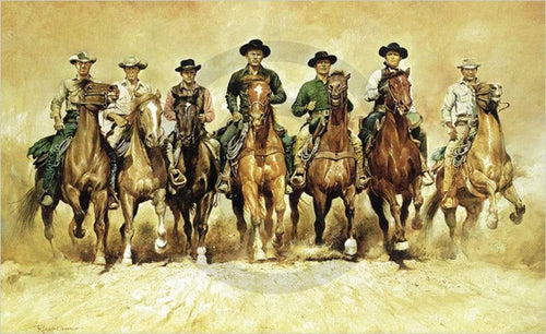 Renato Casaro The magnificent Seven Kunstdruk 100x61cm | Yourdecoration.be