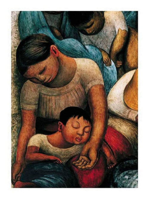 Diego Rivera La Noche de Los Pobres Kunstdruk 60x80cm | Yourdecoration.be