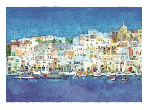 Ralf Westphal Corricella, Insel Procida Kunstdruk 40x30cm | Yourdecoration.be