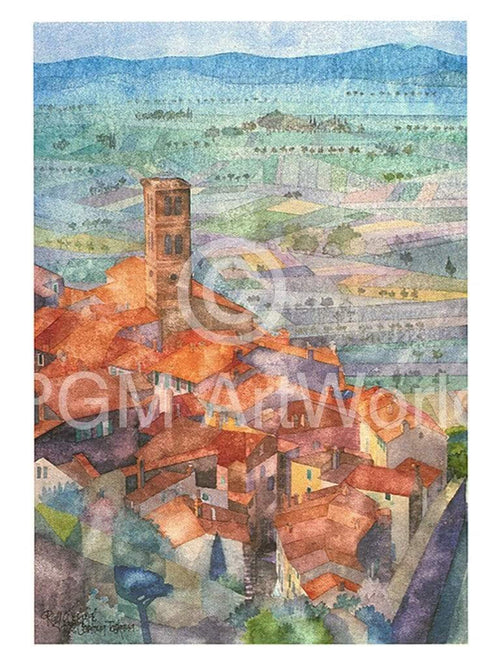 Ralf Westphal Cortona, Umbrien Kunstdruk 30x40cm | Yourdecoration.be