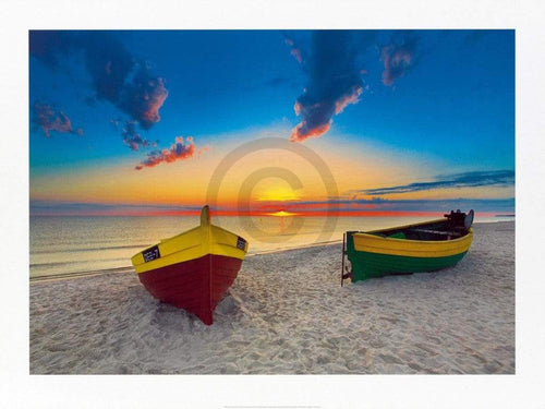 Maya Sokolovska Two Boats Kunstdruk 80x60cm | Yourdecoration.be