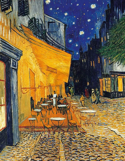 Vincent Van Gogh Café Terrasse am Abend Kunstdruk 70x90cm | Yourdecoration.be