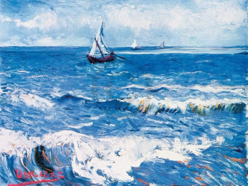Vincent Van Gogh Paesaggio marino Kunstdruk 80x60cm | Yourdecoration.be