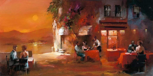 Willem Haenraets Dinner for two I Kunstdruk 100x50cm | Yourdecoration.be