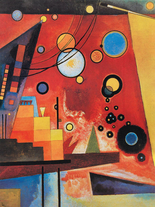 Wassily Kandinsky Schweres Rot Kunstdruk 60x80cm | Yourdecoration.be