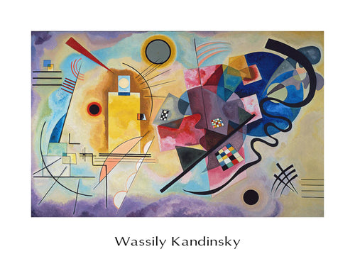 Wassily Kandinsky Jaune, Rouge, Bleu Kunstdruk 80x60cm | Yourdecoration.be