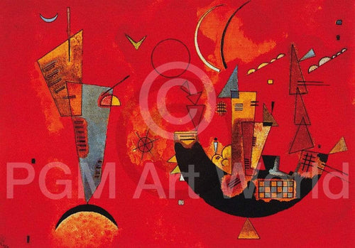Wassily Kandinsky Mit und Gegen Kunstdruk 70x50cm | Yourdecoration.be