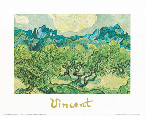 Vincent Van Gogh Landscapes with olive trees Kunstdruk 30x24cm | Yourdecoration.be