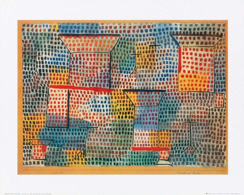 Paul Klee Kreuze und Säulen Kunstdruk 50x40cm | Yourdecoration.be